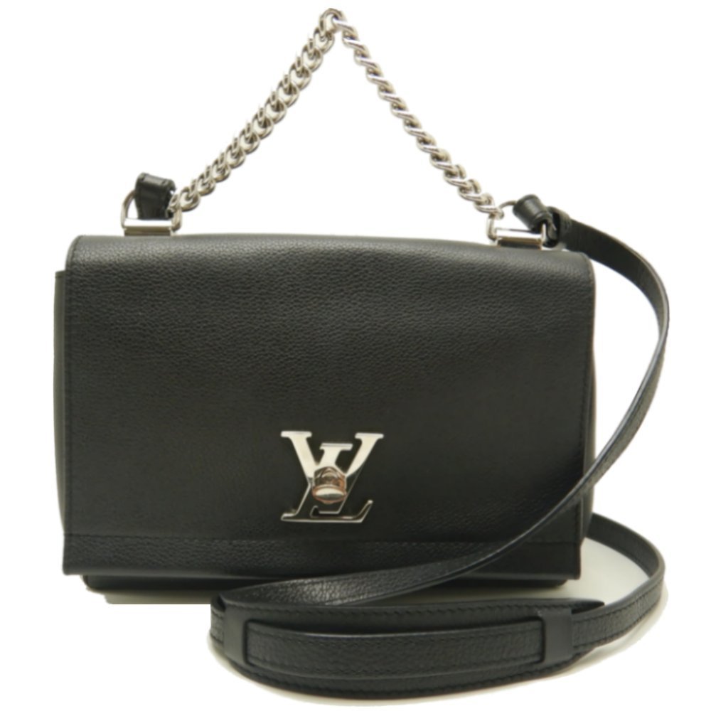 Louis Vuitton Lock Me 2 BB Calf Noir 2WAY Bag